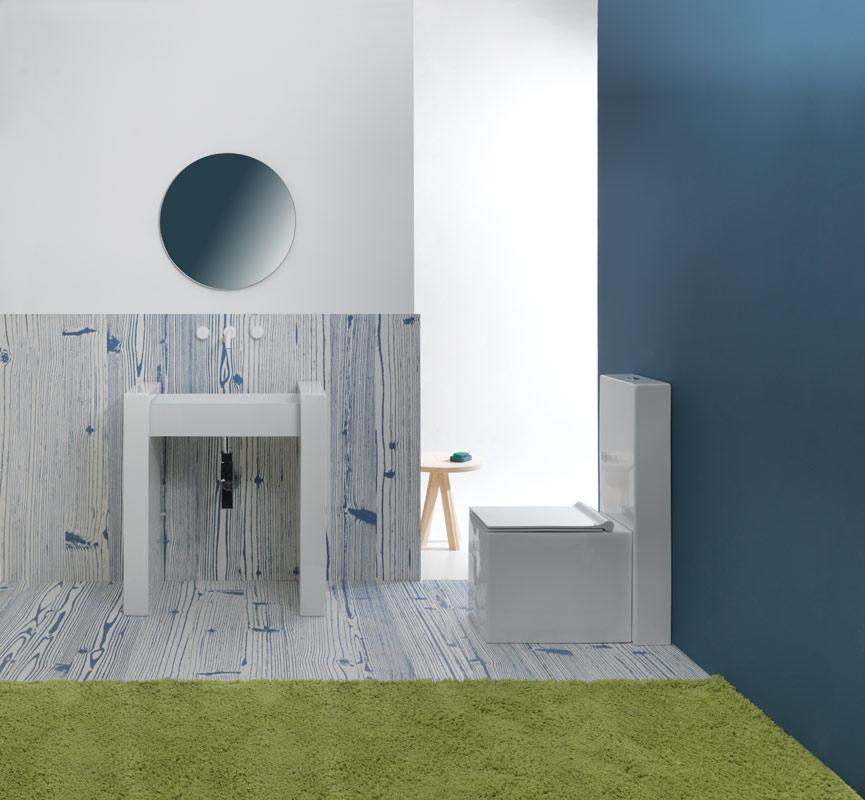 BXLACOL80BW3 Напольная раковина стоящая GSG CERAMIC BOX - Вид №3