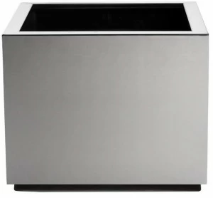 Hobby Flower Низкий квадратный горшок из нержавеющей стали с автоматическим поливом Steel