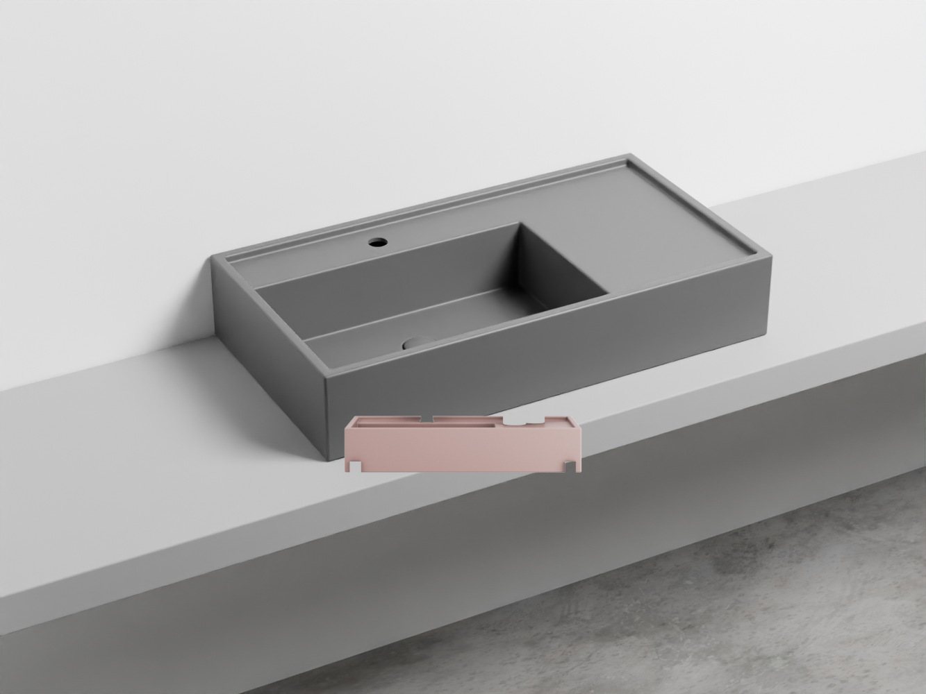 PNLA85-CP Керамическая раковина на одно отверстие 85 cielo Plinio Ceramica Cielo