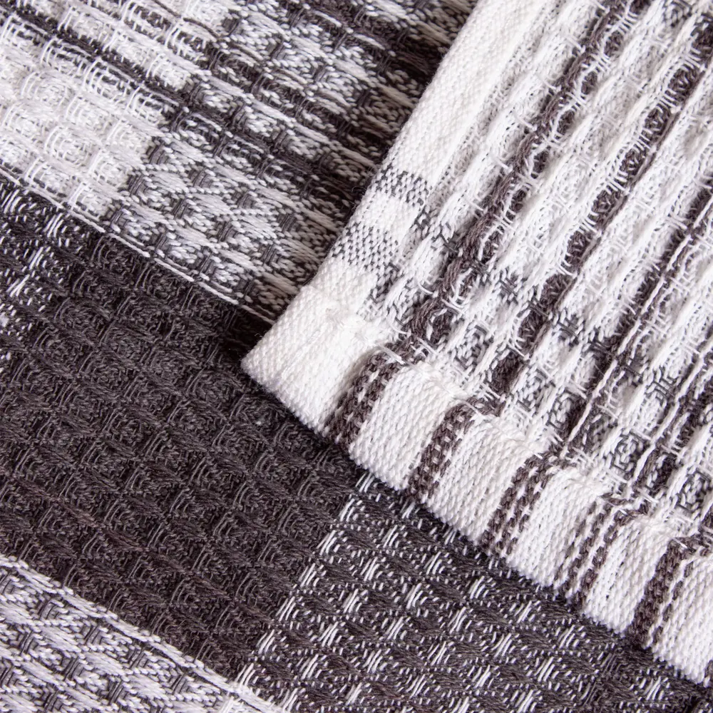 Набор полотенец вафельных Belezza Радуга 35x60 см цвет черно-белый 4 шт STLM-2045199 - Вид №5