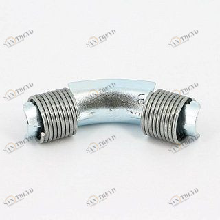 Фиксатор поворота для PEX труб d=20 с фиксирующими кольцами Rehau 45° 139131