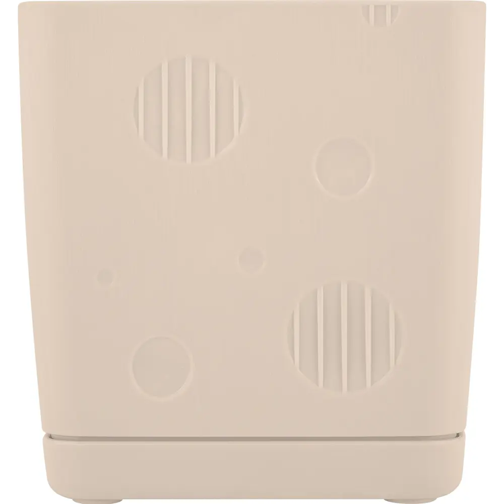Горшок цветочный Engreen Microcosm 11.3x11.3x11.5 см v1.1 л пластик бежевый INGREEN STLM-2196903 - Вид №2