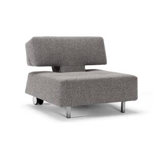 Кресло Long Horn Excess со стальными ножками и колесиками, гранит