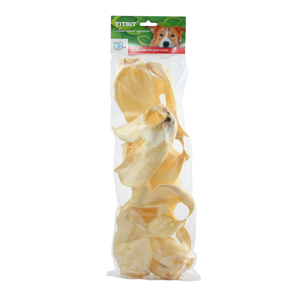 Т0029354 Лакомство для собак Ухо телячье BIG TITBIT 