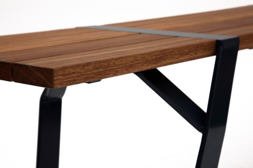 Ross Gardam Прямоугольный стол из стали и дерева Flint sun-id-1424236 - Вид №3