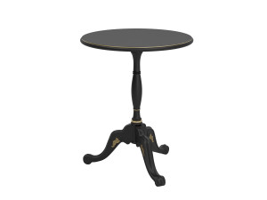 Круглый деревянный журнальный столик для гостиной