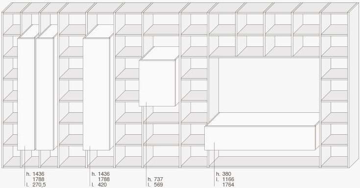 Lema Модульный модульный книжный шкаф на заказ Selecta noce l sun-id-1403301 - Вид №22