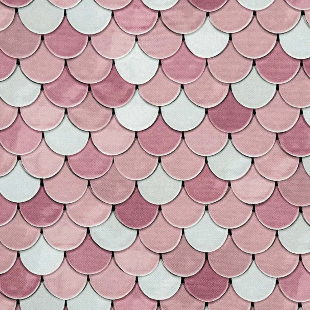 Штора на ленте «Мозаика», 160x280 см, геометрия, цвет розовый GARDEN STLM-2200737 - Вид №1