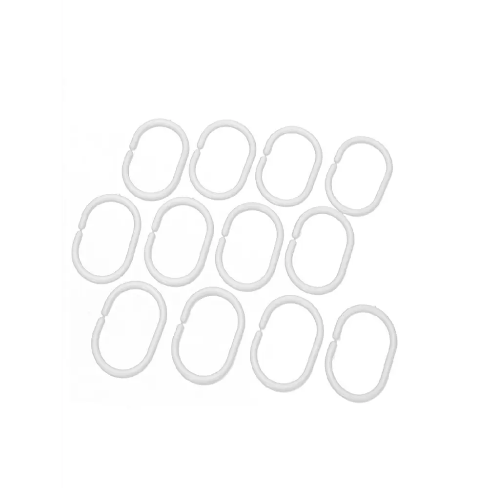 Кольца для шторы в ванную Primanova цвет белый 12 шт STLM-2191128 - Вид №1