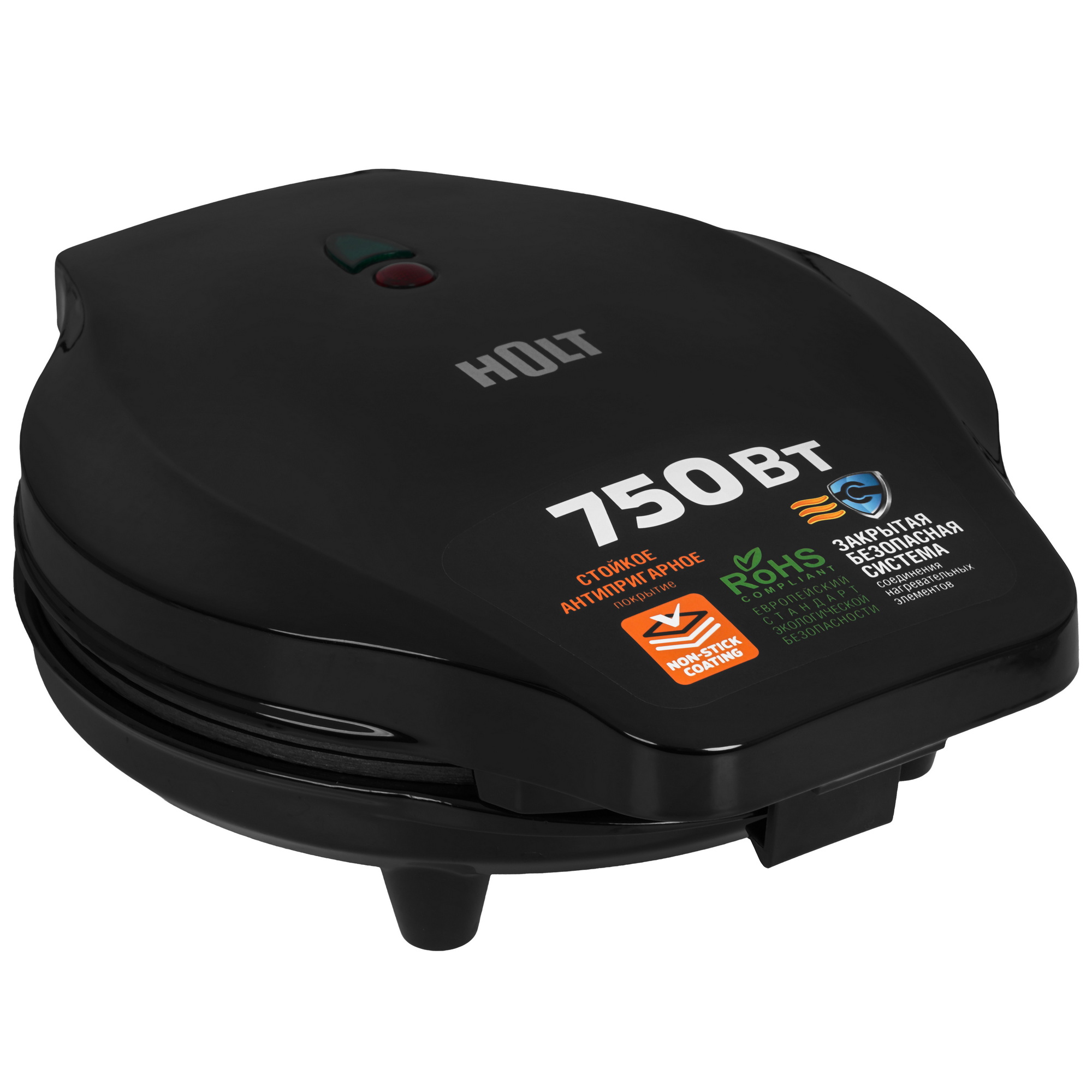 9283356 Вафельница Holt HT-WM-001 черный STDN-0029152