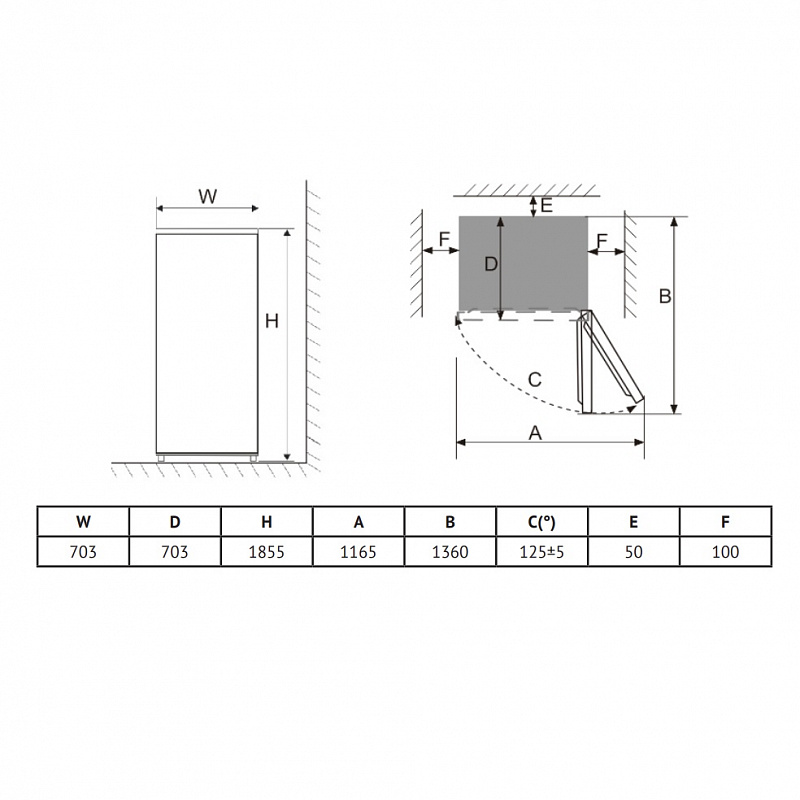 9158177 Холодильник с морозильником   Korting KNFC 72337 XN черный STDN-0140241 - Вид №7