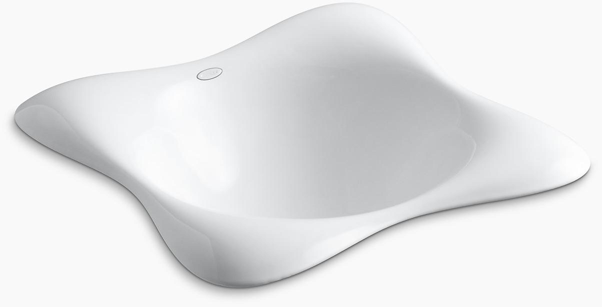 KOHLER Емкость для Dolce Vita, встраиваемая или настенная раковина для ванной комнаты с нижней стороной Iron Black K-2815-P5-FT  - Вид №1
