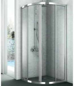 Gruppo Geromin Изогнутая угловая душевая кабина с раздвижными дверцами Flow