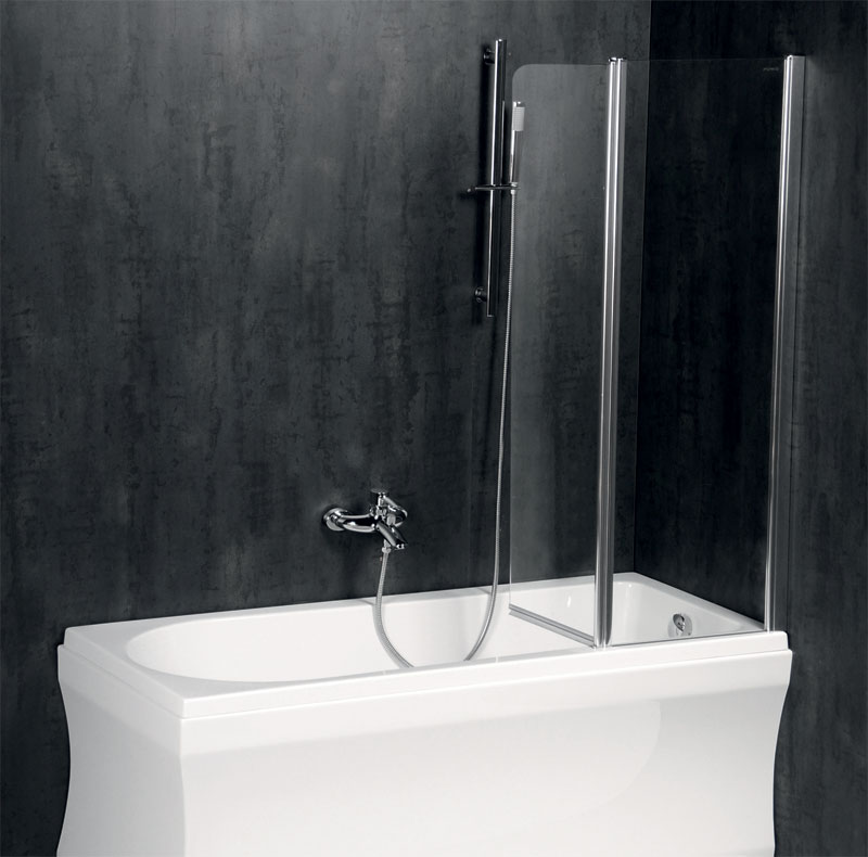 BS-90 Душевое ограждения на борт вынны Polysan Чехия  - Вид №1