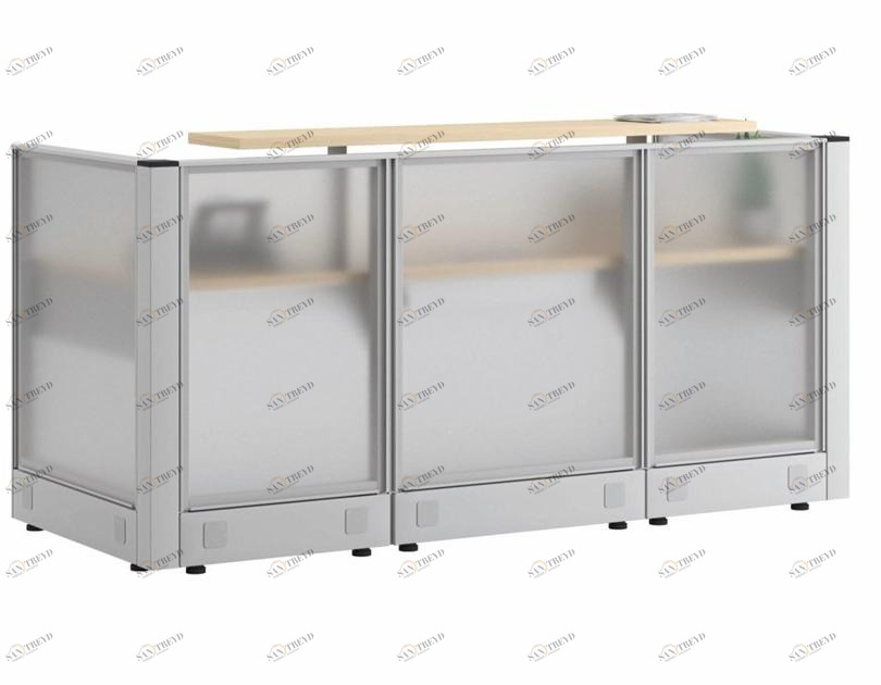 Ersa Модульная стойка администратора из травленого стекла и металла sun-id-1500884