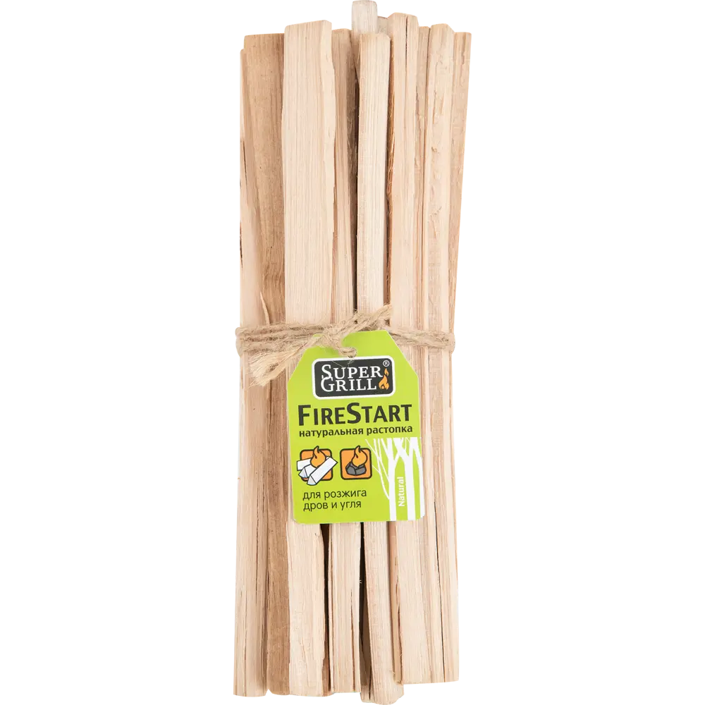 Растопка натуральная берёзовые щепки 0.6 кг 1 л SuperGrill STLM-2052599 - Вид №1