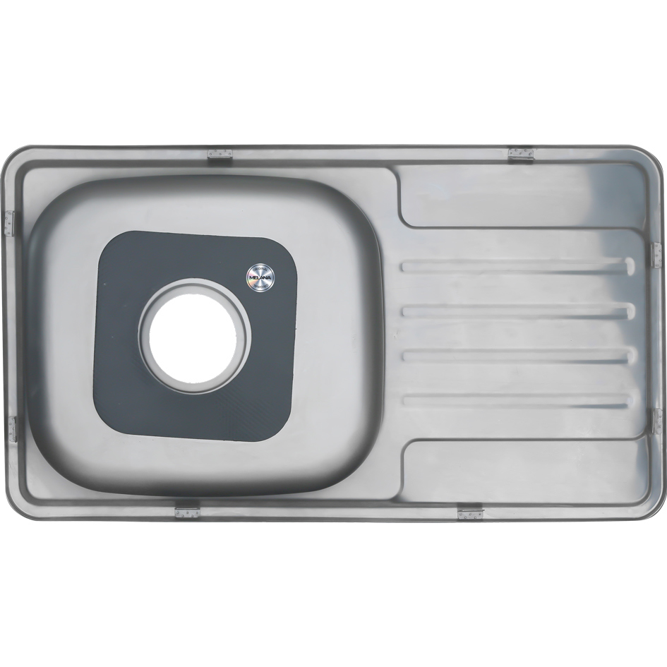 Мойка 7642 U MELANA 0,8/180 врезная прямоугольная с сифоном (113/2 *10) 113/2 (*10) - Вид №1