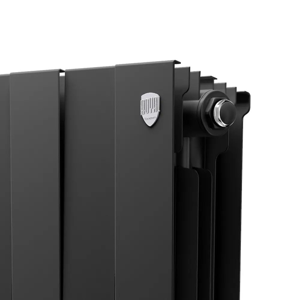 Радиатор секционный Royal Thermo Pianoforte 200/100 14 секций боковое подключение биметалл черный 86733723 STLM-2164681  - Вид №4