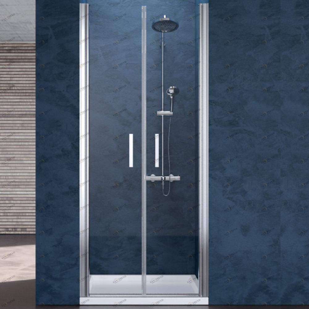 Душевое ограждение Ray RAS 100 см Karolitalia BLUBLEURAYRAS100