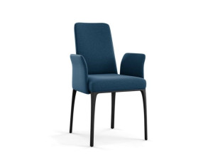 Мягкий тканевый стул с подлокотниками