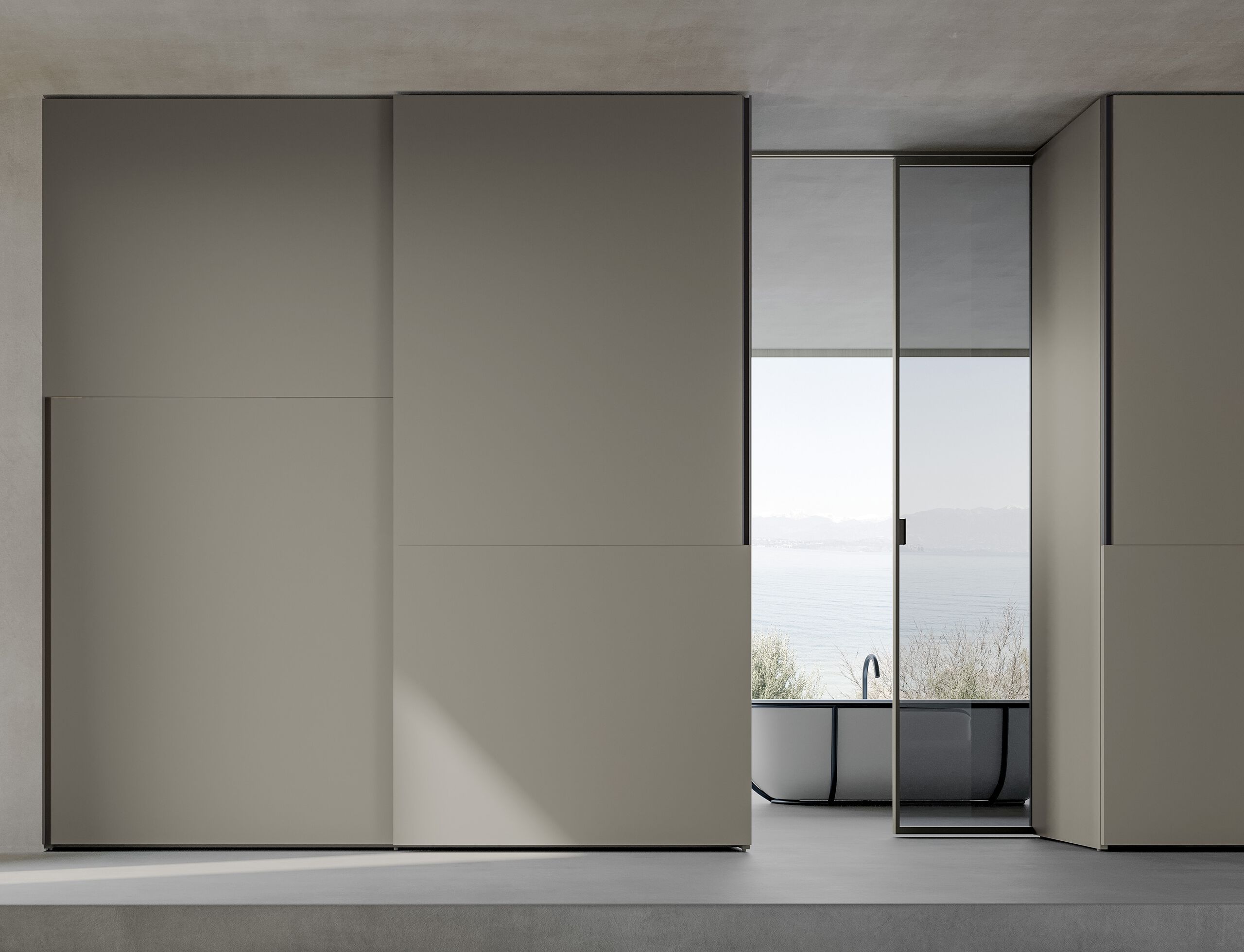 Деревянный шкаф с раздвижными дверями Adok ателье ARCH-00028237 - Вид №1