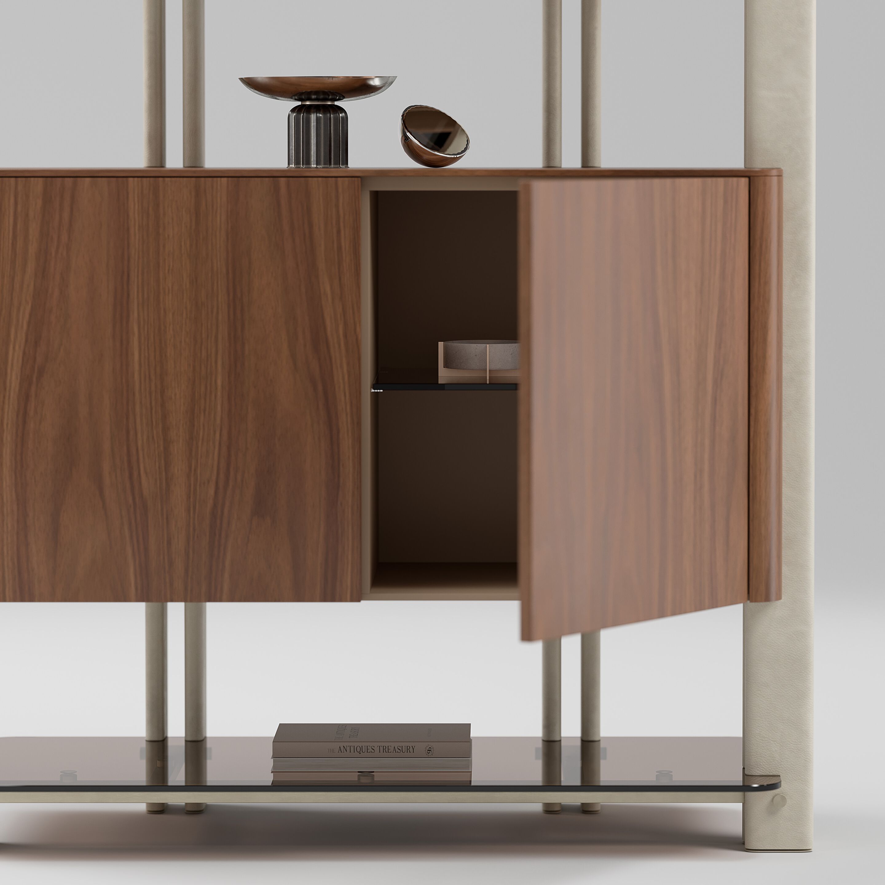 Деревянный двухсторонний книжный шкаф Capital Collection Diesis ARCH-00136378 - Вид №2