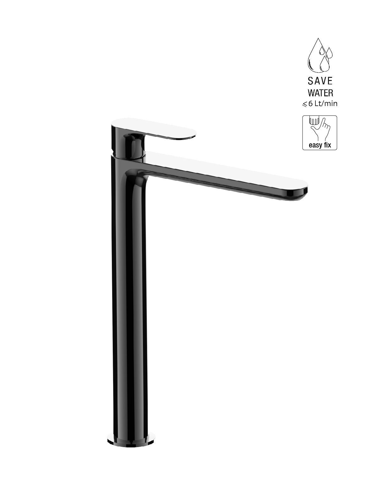 Смеситель для раковины с высоким верхом без слива Rubinetterie Frattini Lea ARCH-00052952 - Вид №19