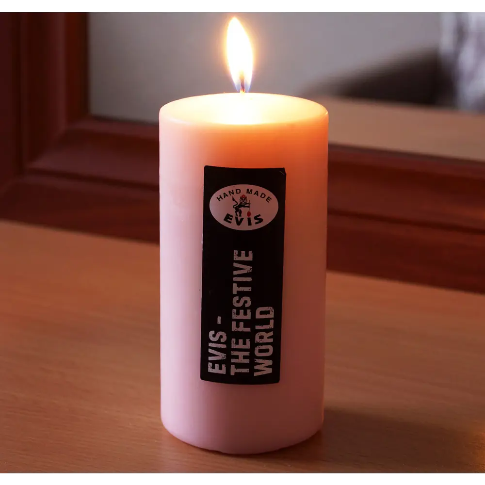 Свеча столбик Цилиндр персик 12 см EVIS STLM-2107187 - Вид №2