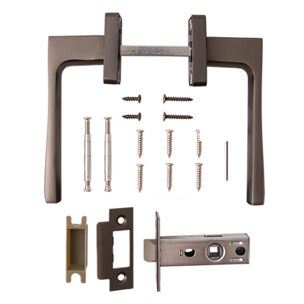 Дверные ручки Armex H-22110-A GRF без запирания алюминий матовое покрытие цвет графит STLM-2068173 - Вид №1