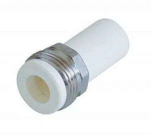 Штуцер с гайкой KALDE D32х1 1/4" НР белый