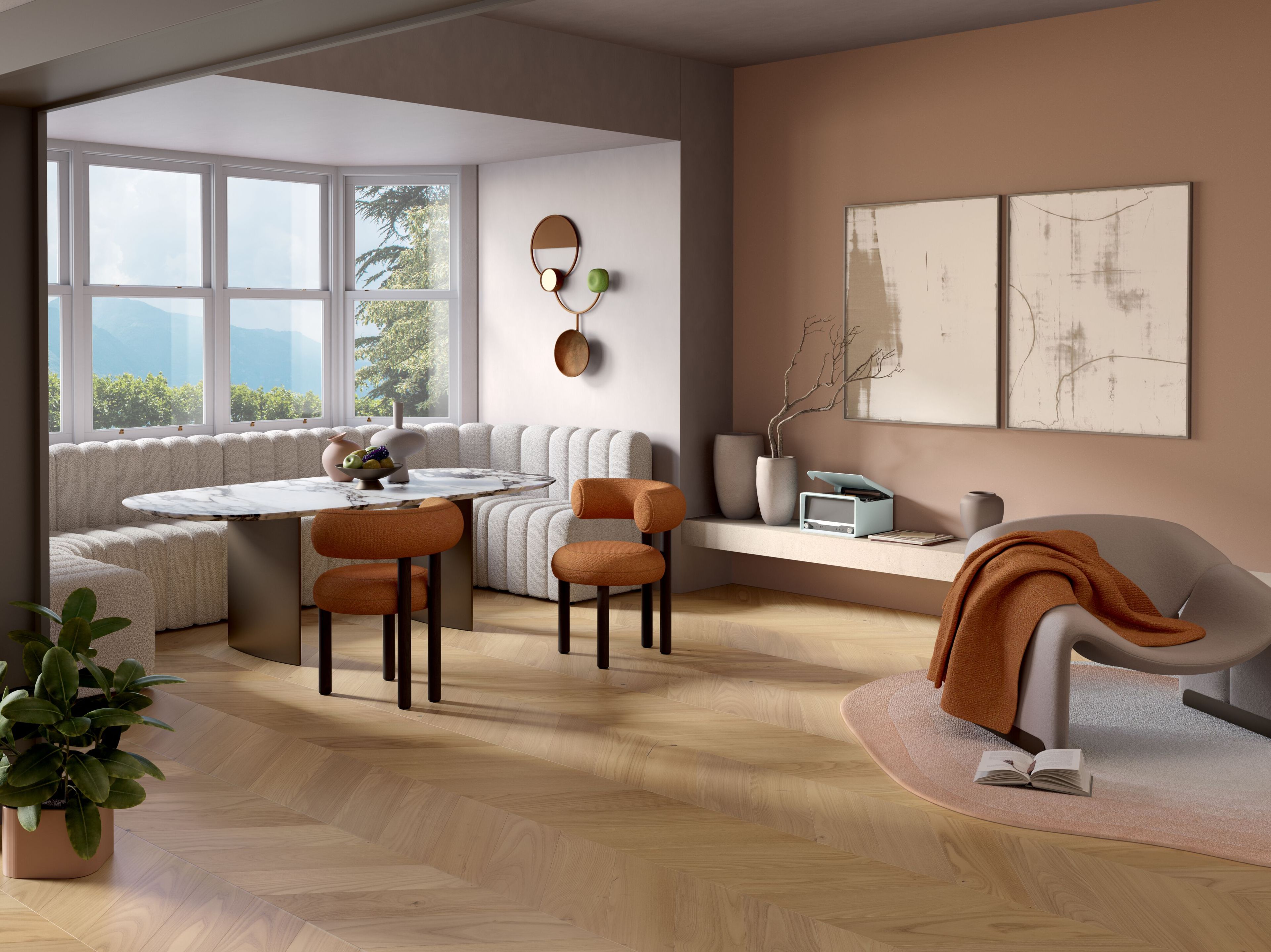 Каштановый паркет Woodco подпись ARCH-00059472 - Вид №1