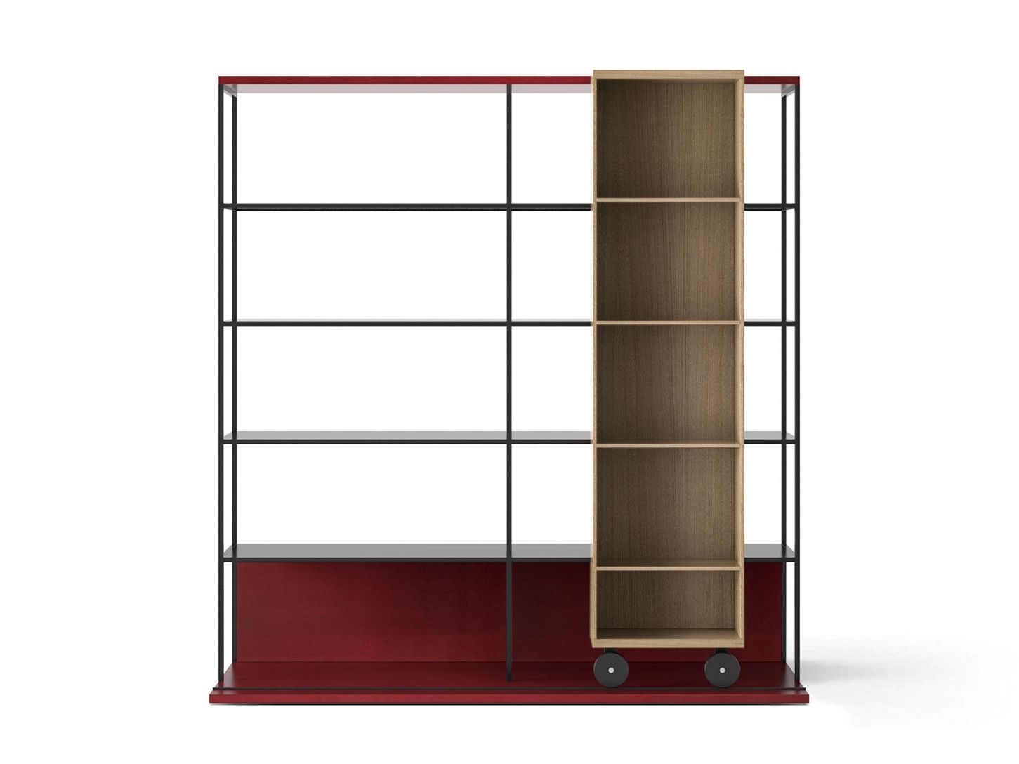 Книжный шкаф из МДФ на колесах Punt Literatura ARCH-00064312 - Вид №46