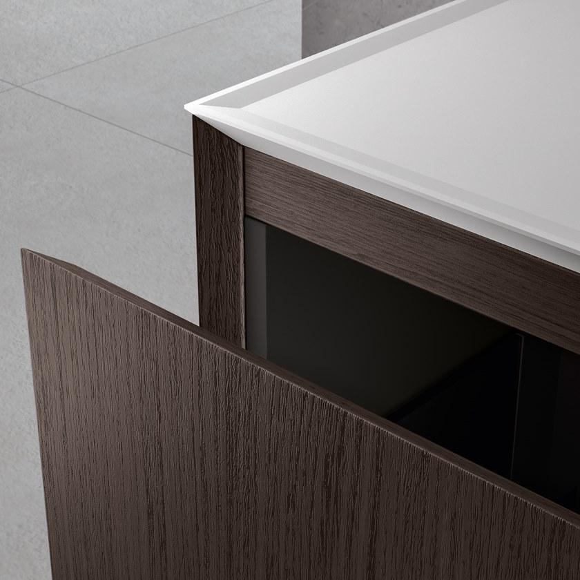 BMT Подвесная тумба под умывальник с ящиками Ikon Ik-01 - Вид №1