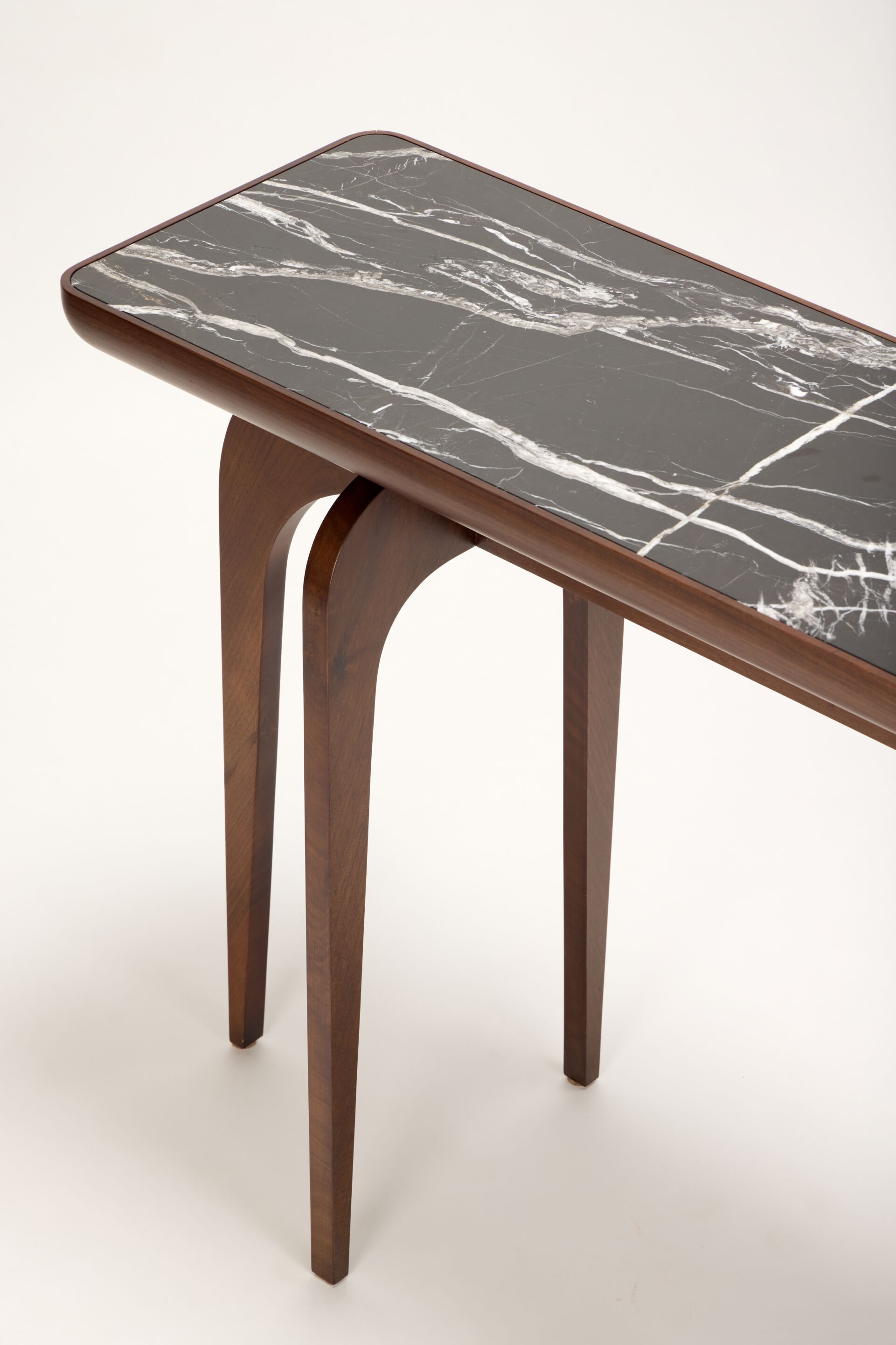 Прямоугольная консоль из ореха и мрамора REDA AMALOU DESIGN ARCH-00005370