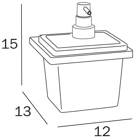 INDA® Дозатор мыла со стеклянной стенкой New europe A49120 - Вид №1