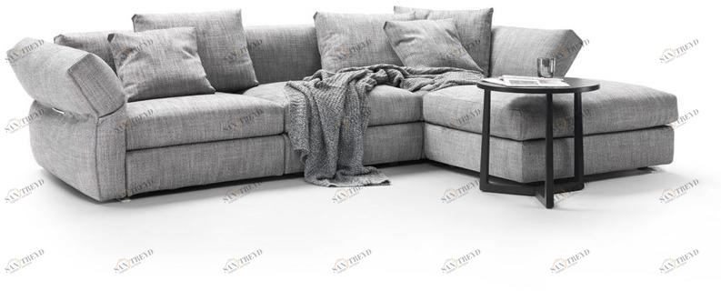 Flexform Модульный тканевый диван с шезлонгом Newbridge sun-id-1486911