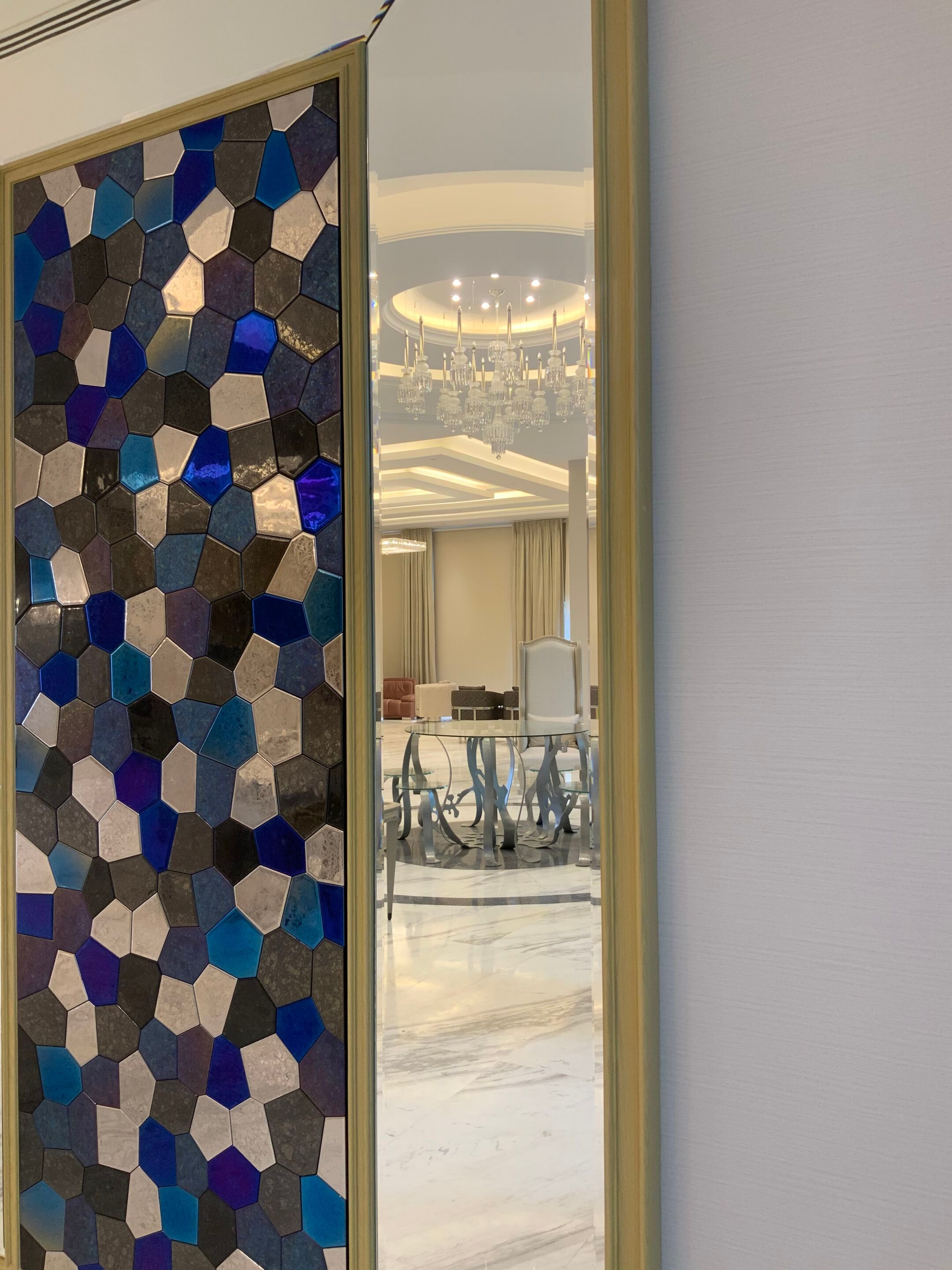 Декоративный предмет стеклянной стены PlusObject Polygonal Mosaic ARCH-00151215 - Вид №4