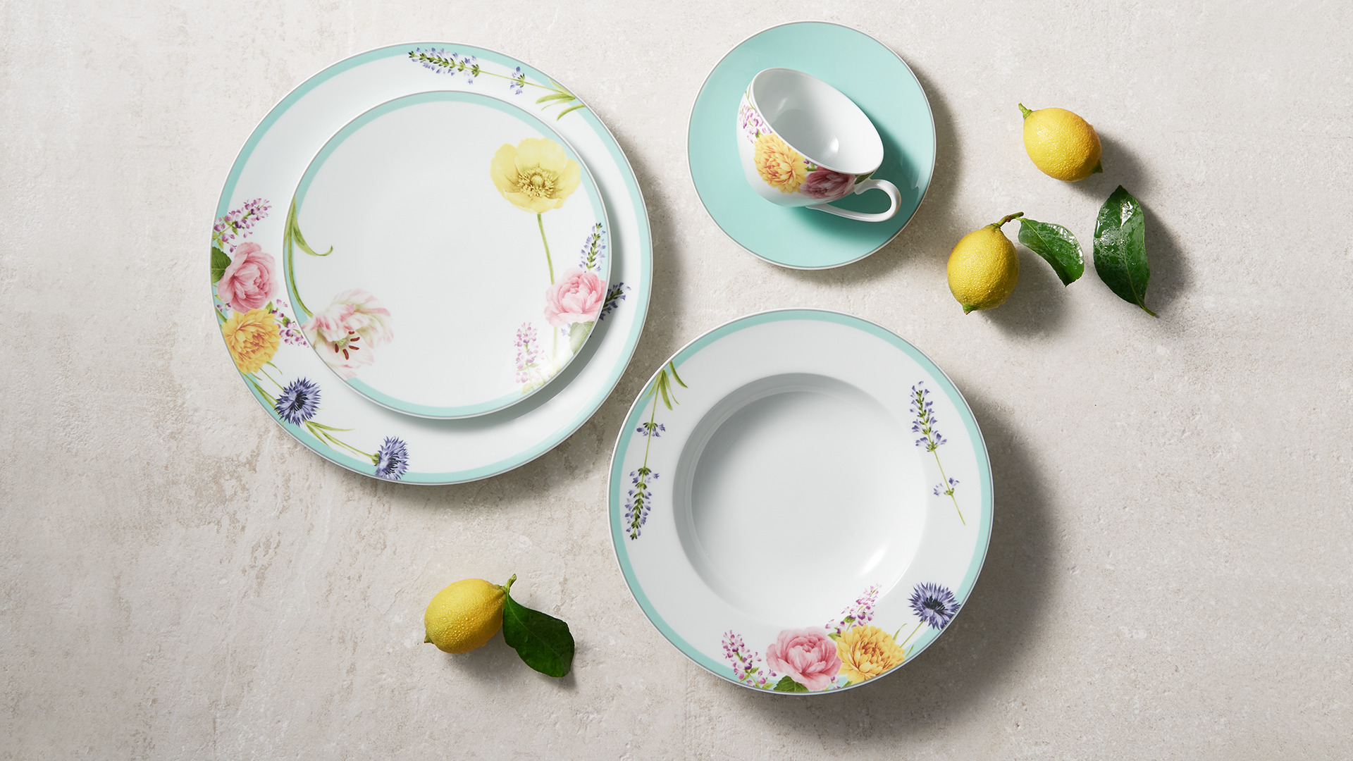10638820 Noritake Чашка чайная с блюдцем Noritake "Пикник в саду" 250мл Фарфор  - Вид №3