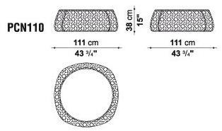 B&B Italia Outdoor Круглый садовый столик из полиэтилена Canasta sun-id-1496671 - Вид №2