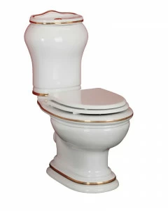 ML.MLD-25.702.D2/ML.MLD-25.708.D2/ML.OLV-29.012/ML.OLV-29.015/ML.RIC-29.040.BI.DO Компакт унитаз с бачком Золотистый Migliore  Италия