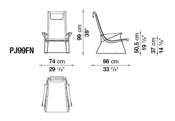 Кресло с мехом B&B Italia J.J ARCH-00050117 - Вид №3