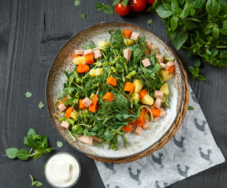 9739 Микс из микрозелени "Оливье Грин" Вкусляндия 