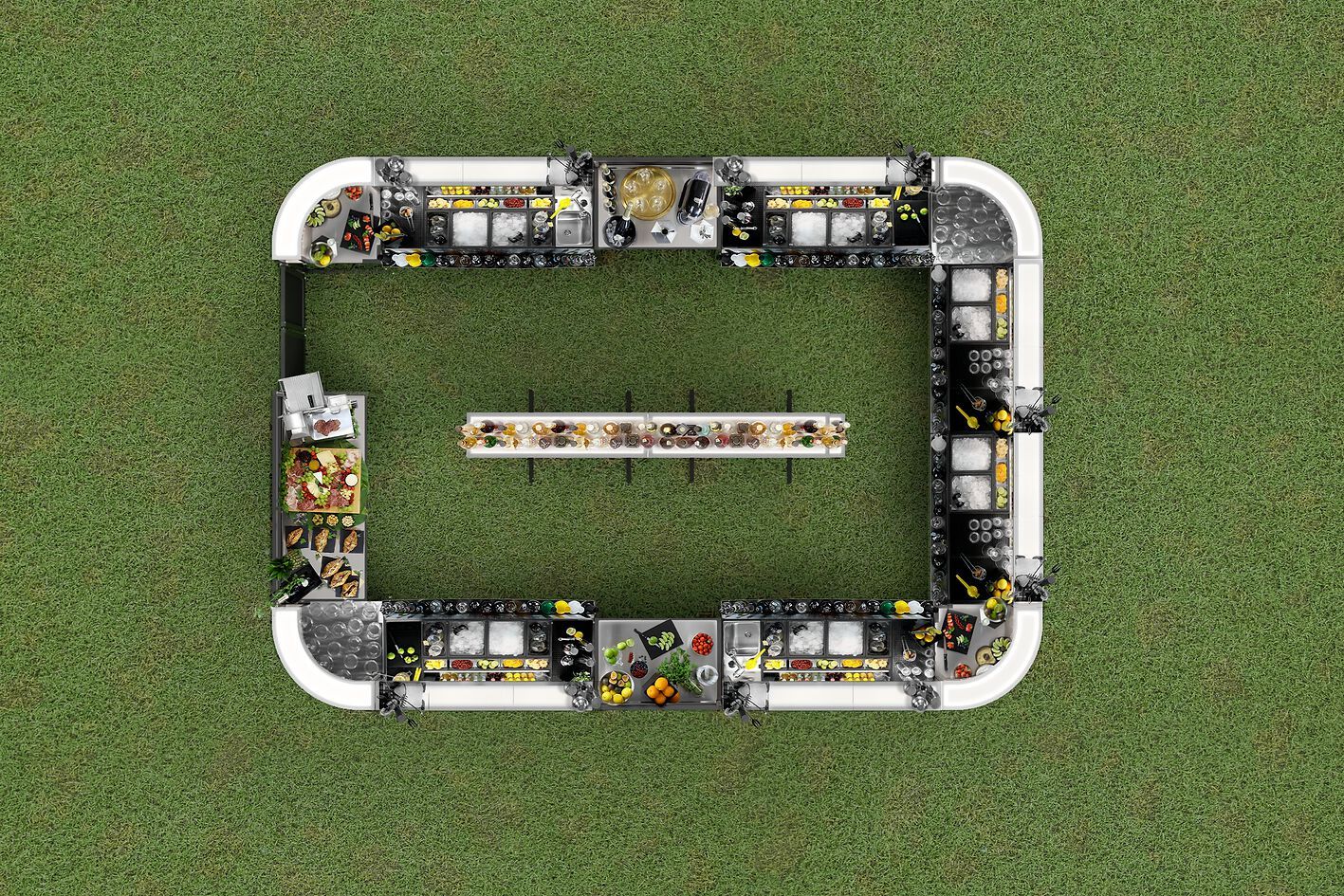 Секционная барная стойка Station Deus® Set-Up ARCH-00067936 - Вид №5