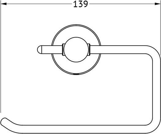 NOS 056 Держатель туалетной бумаги FBS Nostalgy - Вид №1