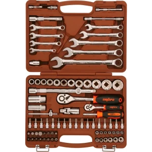 Набор инструментов Ombra 55377 1/4 и 1/2 дюймов, 82 предметов