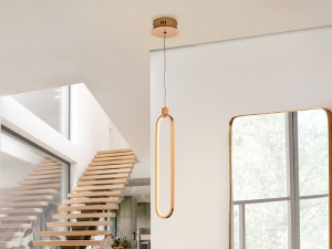 085604 Подвесной светильник 1L розовое золото Schuller Colette