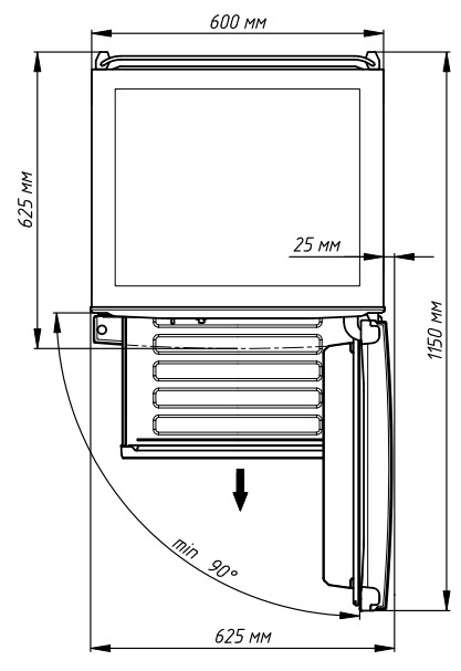 9071543 Холодильник с морозильником   Бирюса C940NF серебристый STDN-0062980 - Вид №7