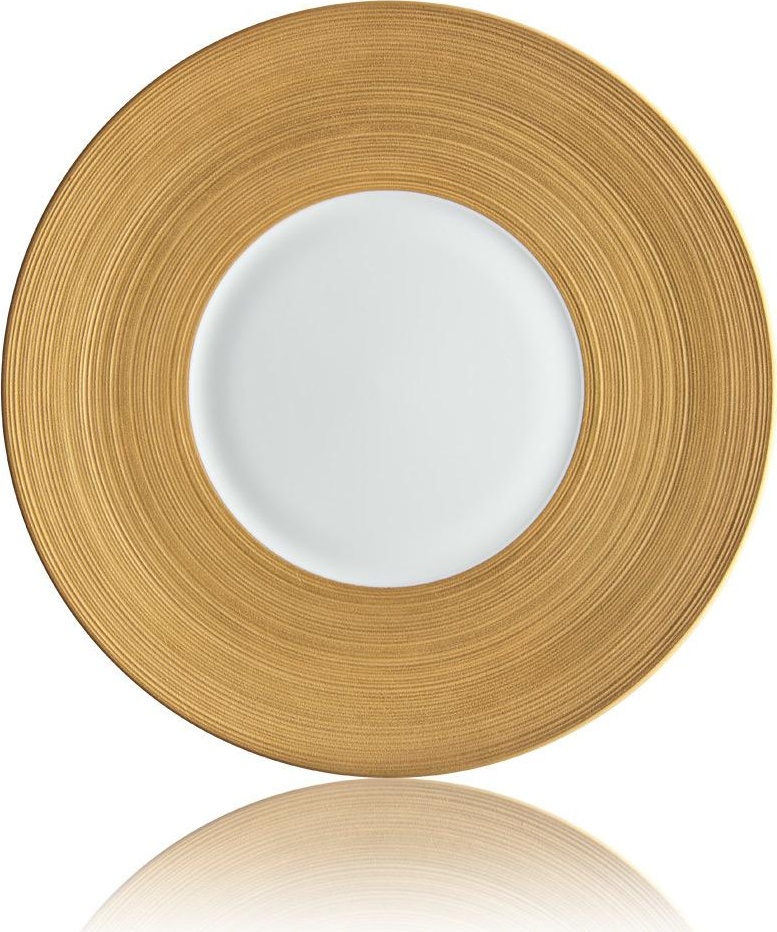 31019 JL Coquet Тарелка закусочная 21см "Хемисфер" (золотой) Фарфор 