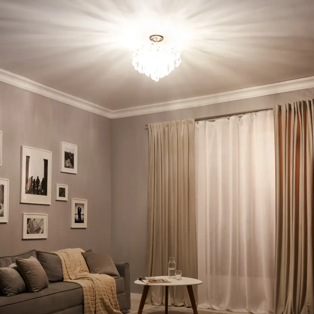 Люстра потолочная хрустальная Escada 1128/6, 6 ламп, 22 м², цвет золотистый STLM-2138704 - Вид №9