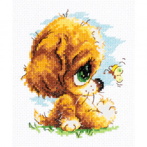 016-14 Милый глупыш Набор для вышивания Чудесная Игла 12 х 14 см Чудесная игла